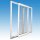 Parallel-Schiebe-Kipp-Tür - PSK | 200 x 200 | weiß | 2-fach Glas