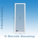 Festelement | 90 x 250 cm | 2-fach Glas Chinchilla | weiß | UA586