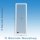 Festelement | 90 x 250 cm | 2-fach Glas Chinchilla | weiß | UA586