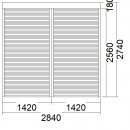 2 tlg. Vorbau-Rollladen | 45 Grad, 18 cm | anthrazit |...
