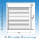 Unterputzvorbau-Rollladen | 16,5 cm | weiss | 106 x 120 |...