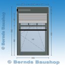 Fenster mit Sprossen und Rollladen | 103 x 135 / 156,5 |...