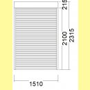 Aufsatz-Rollladen | 21,5er Kasten | weiss | 151 x 231,5 |...