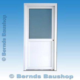 Eingangstür AK-12 | Ornamentglas | weiß |